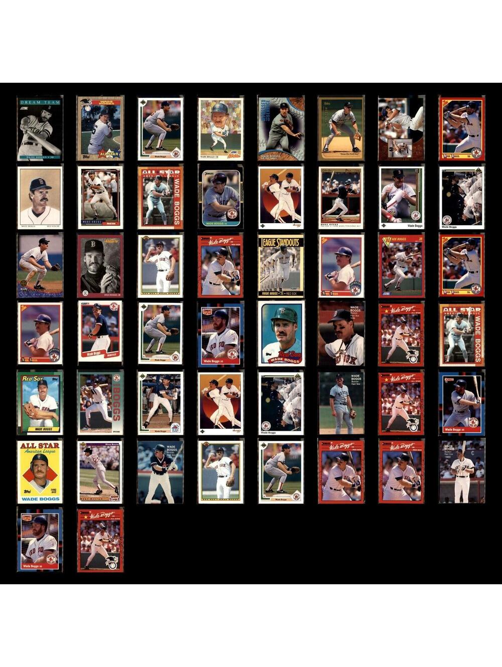 Wade Boggs Lot 50 Baseball Cards 1991 Score Dream Team Boston Red Sox Set MLB NM - Picture 1 of 13